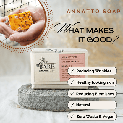 Annatto Organic Handmade Scrub Soap for Dry Skin | All Skin Types | Pack of 2 | Verified Sustainable by Brown Living™