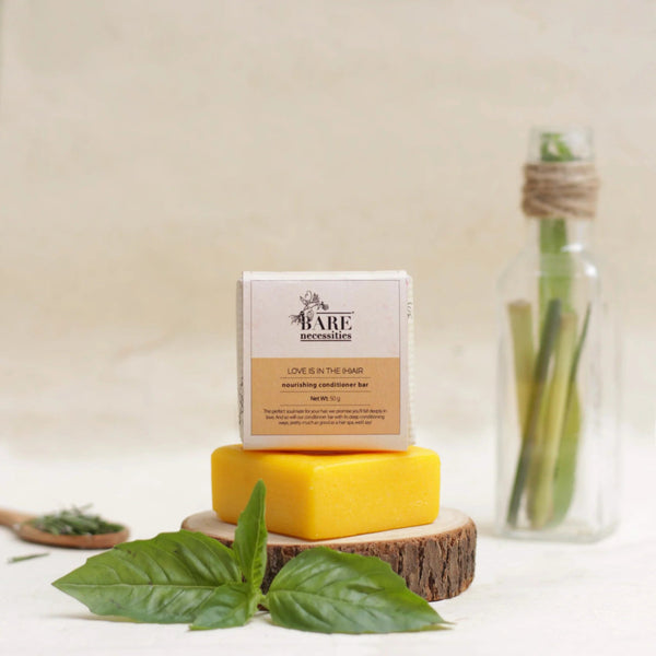 Anti - frizz Nourishing Conditioner Bar| Vegan | 85g for 50 - 60 washes | Verified Sustainable by Brown Living™