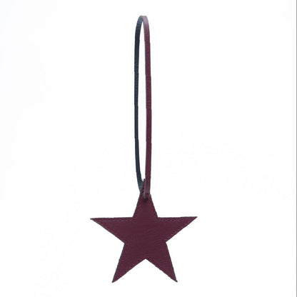 Apple Leather Festive Decor Handcrafted Christmas Star (Maroon) – Decor & Artefacts on Brown Living™. SKU: XMGH1005. Img 2.