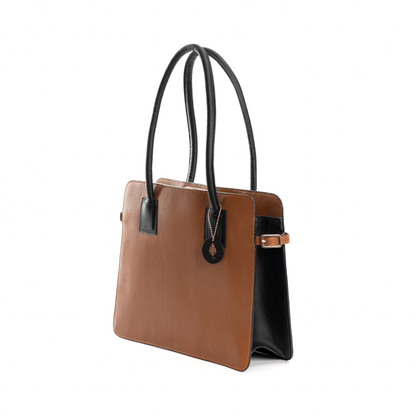 Aranyani (Gingerbread & Black) | Women's Bag Made with Cactus Leather | Verified Sustainable by Brown Living™