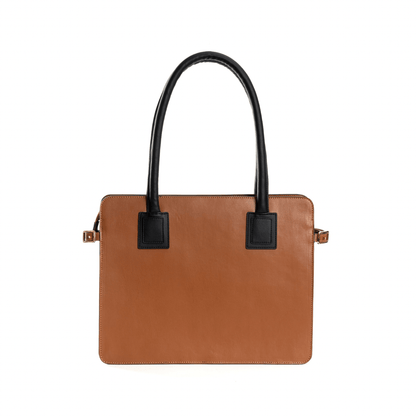 Aranyani (Gingerbread & Black) | Women's Bag Made with Cactus Leather | Verified Sustainable by Brown Living™