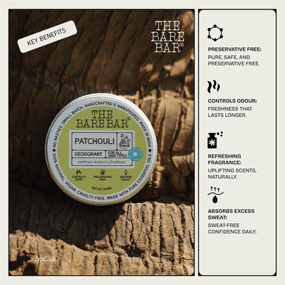 Aromatic Lavender Patchouli Deodorant for Daily Use – Deodorant on Brown Living™. SKU: 8904448005370. Img 3.