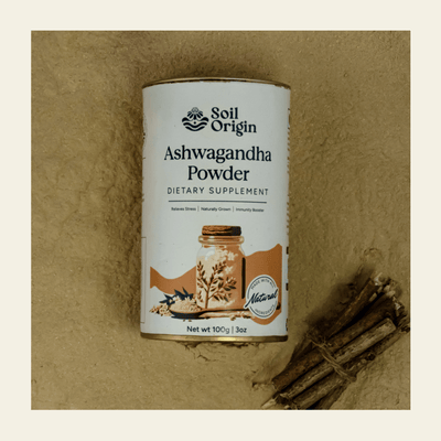 Ashwagandha Powder | Stress Relief & Energy Boost | 100g – Health & Energy Drinks on Brown Living™. SKU: SOS0AP00G100. Img 7.