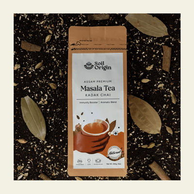 Assam Masala Tea | Kadak & Aromatic | Immunity Booster – Tea on Brown Living™. SKU: SOB0AMT0G250. Img 5.