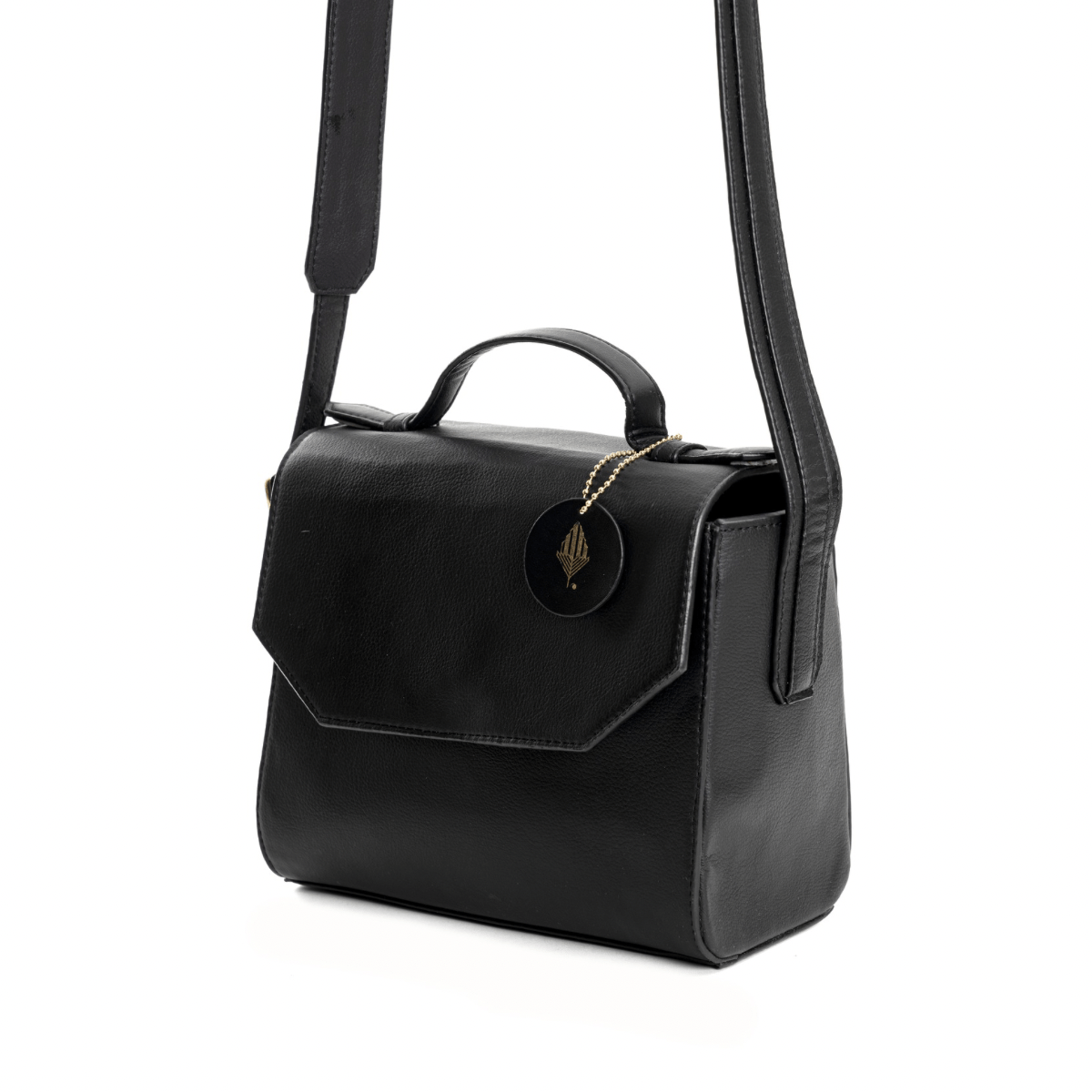 Asteria (Black) | Women's Bag made with Apple Leather | Verified Sustainable by Brown Living™