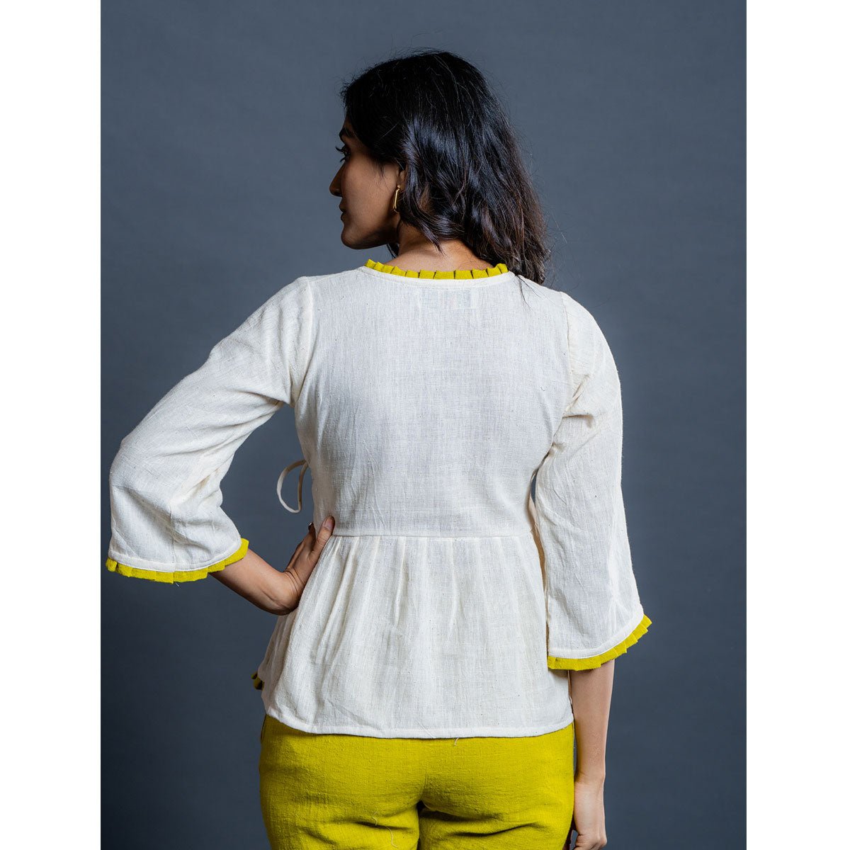 Astra Handwoven Kala Cotton Top | Verified Sustainable by Brown Living™