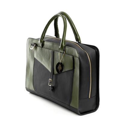 Atlas (Green and Black) – Womens Handbag on Brown Living™. SKU: LBGH 9001. Img 7.