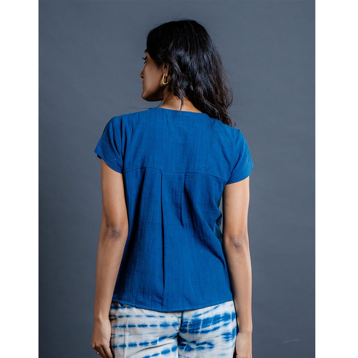 Ayra Handwoven Kala Cotton Crop Top | Verified Sustainable by Brown Living™