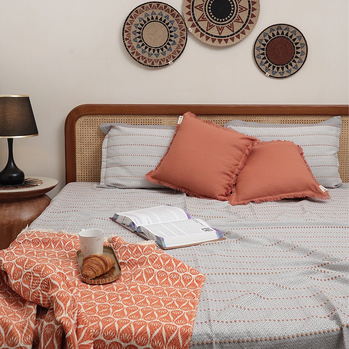 Back to Nature Earthy Orange Bed Set | Verified Sustainable by Brown Living™