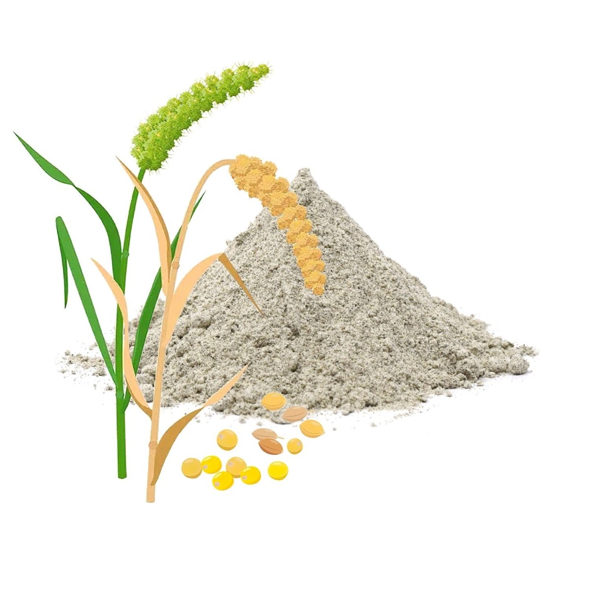 Bajra Flour 800g - Organic, Gluten - Free, Pearl Millet Flour | Verified Sustainable by Brown Living™