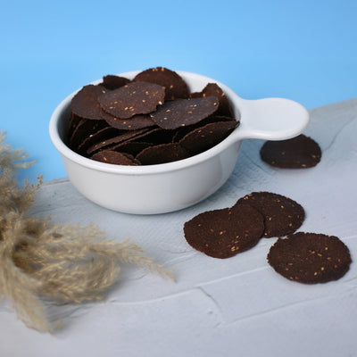 Baked Ragi Chips 150 g + 50 g Free – Healthy Snacks on Brown Living™. SKU: 026 - 00807 - VRO - 200006. Img 2.
