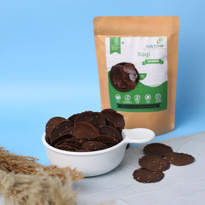 Baked Ragi Chips 150 g + 50 g Free – Healthy Snacks on Brown Living™. SKU: 026 - 00807 - VRO - 200006. Img 1.