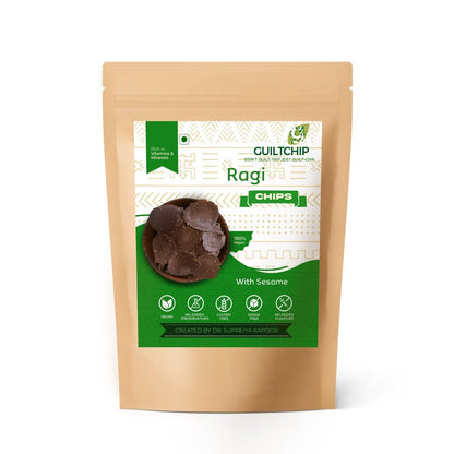 Baked Ragi Chips 150 g + 50 g Free – Healthy Snacks by GuiltChip available on Brown Living™. 150 g . SKU: 026 - 00807 - VRO - 200006. Img 4.