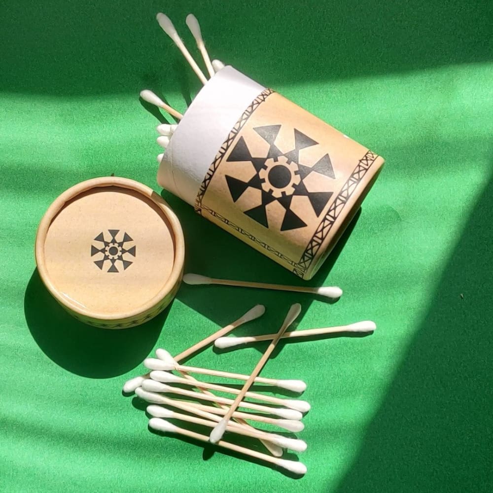 Bamboo Cotton Ear Swabs | Verified Sustainable by Brown Living™