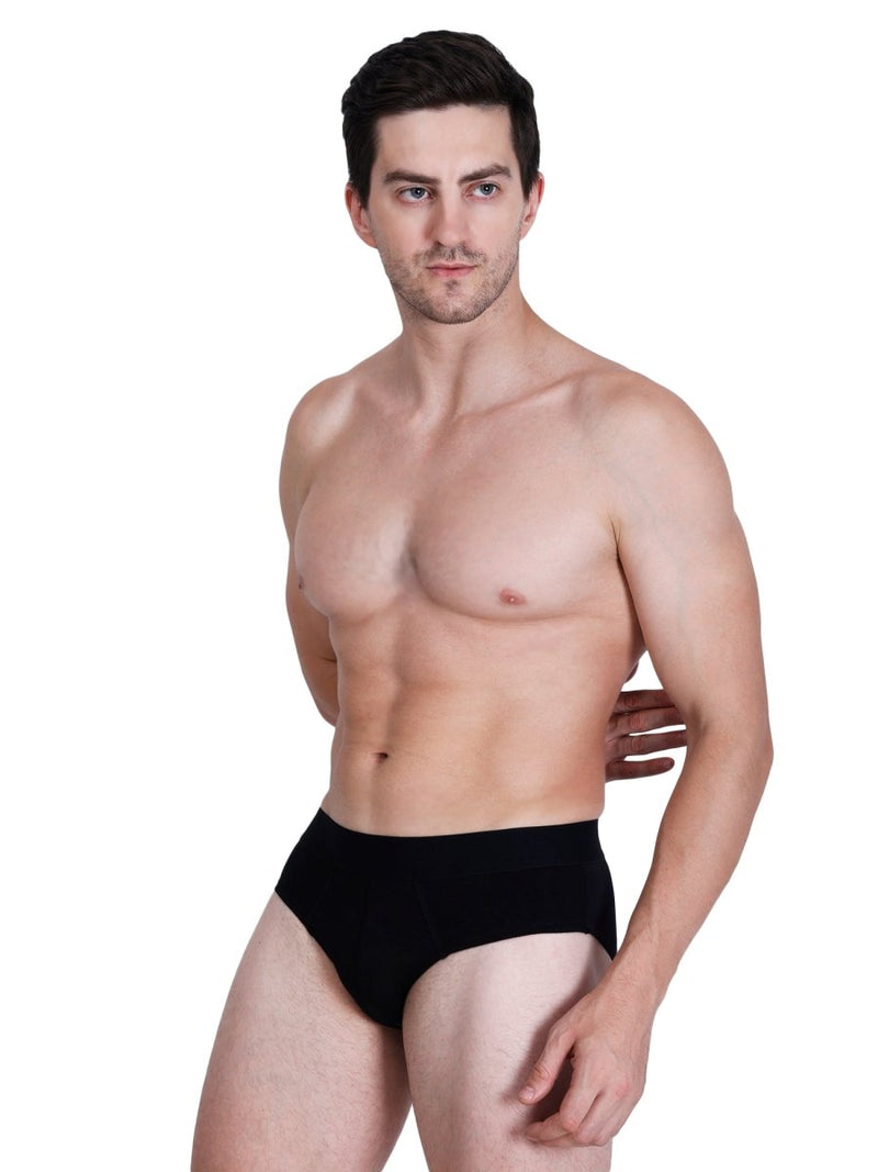 Bamboo Fabric Men's Underwear Super Comfortable | Black | Verified Sustainable by Brown Living™