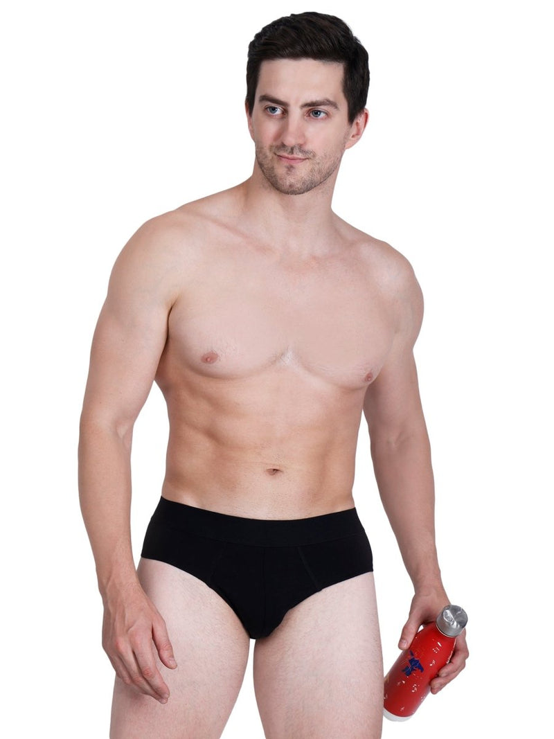 Bamboo Fabric Men's Underwear Super Comfortable | Black | Verified Sustainable by Brown Living™