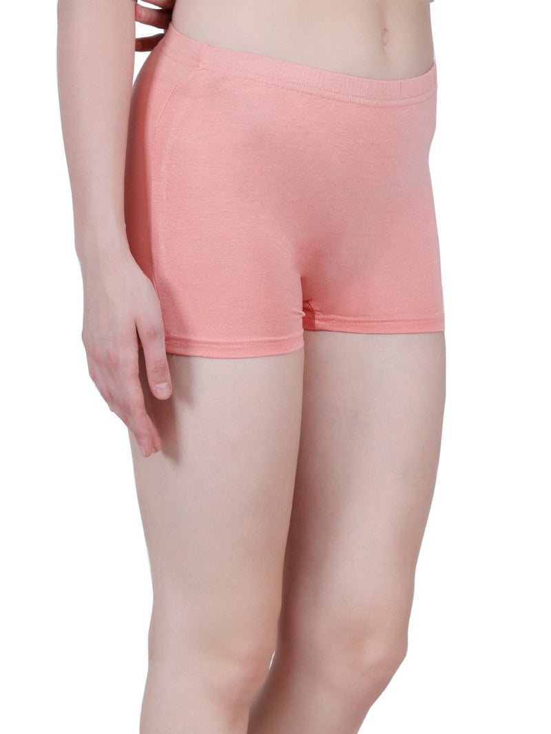 Bamboo Fabric Mid Rise Shorts Pack of 2 | Peach & Blue | Verified Sustainable by Brown Living™