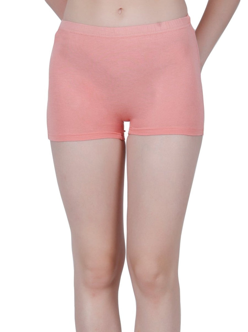 Bamboo Fabric Mid Rise Shorts Pack of 2 | Peach & Blue | Verified Sustainable by Brown Living™