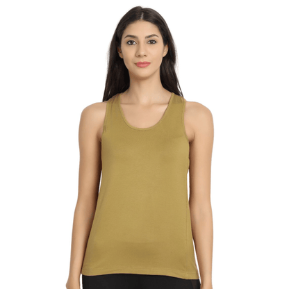 Bamboo Fabric Olive Runner Vest | Verified Sustainable by Brown Living™