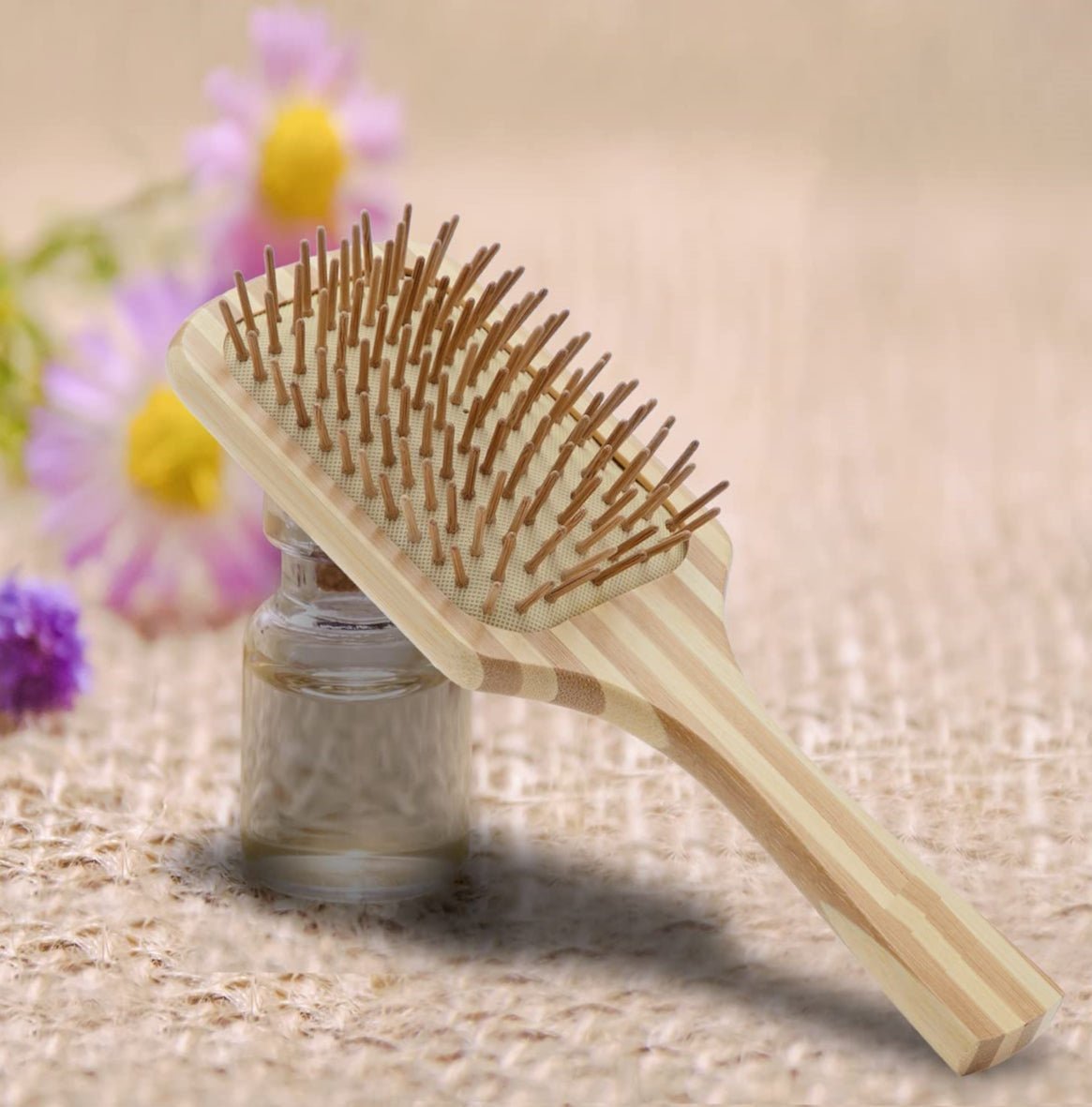 Bamboo Flat Hair Brush | Verified Sustainable by Brown Living™
