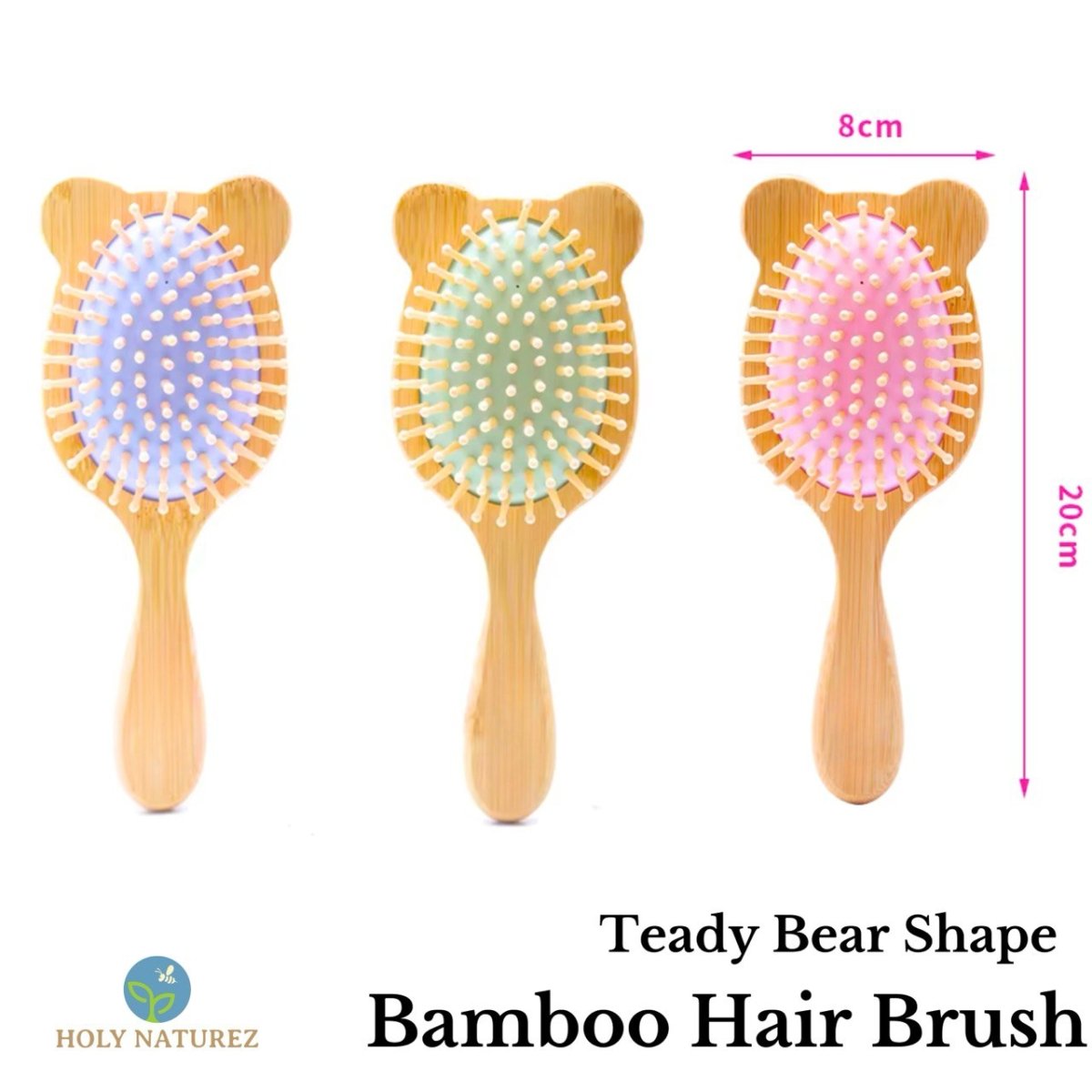 Bamboo Kids Hair Brush | Verified Sustainable by Brown Living™