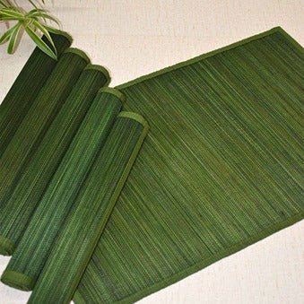 Bamboo Placemats Set of 6 – Eco - Friendly Dining Essentials – Table Linens on Brown Living™. SKU: BAPMAT009J. Img 6.
