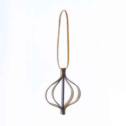 Banana Leather & Apple Leather Festive Decor Handcrafted Christmas Lantern (Mustard) – Decor & Artefacts on Brown Living™. SKU: XMGH1014. Img 2.