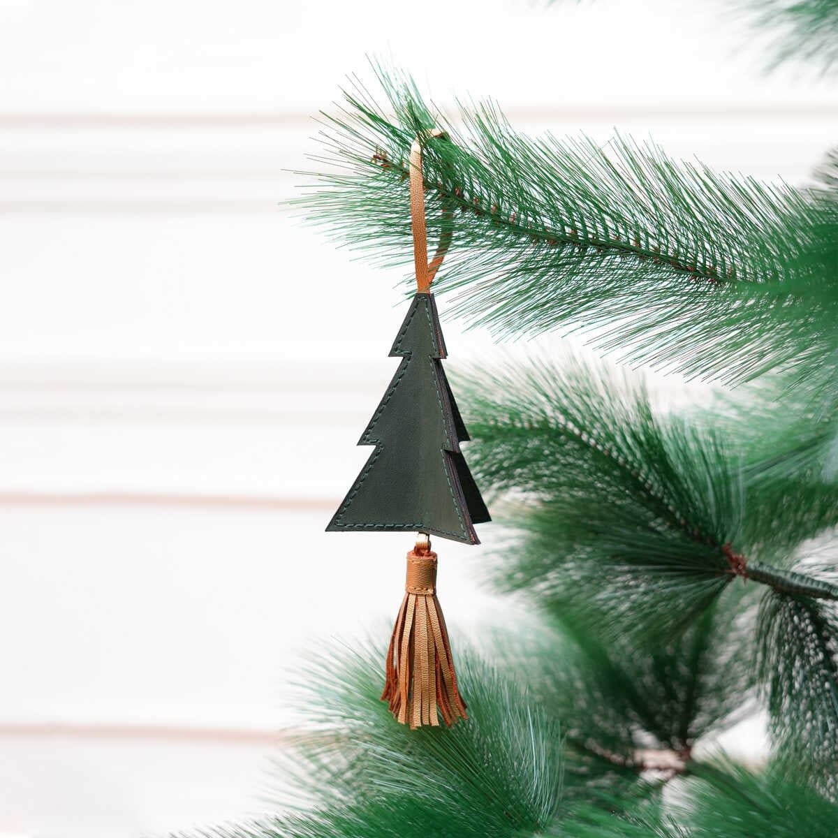 Banana Leather Festive Decor Handcrafted Christmas Tree (Green) – Decor & Artefacts on Brown Living™. SKU: XMGH1008. Img 1.