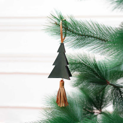Banana Leather Festive Decor Handcrafted Christmas Tree (Green) – Decor & Artefacts on Brown Living™. SKU: XMGH1008. Img 1.