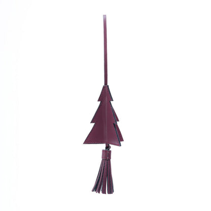 Banana Leather Festive Decor Handcrafted Christmas Tree (Maroon) – Decor & Artefacts on Brown Living™. SKU: XMGH1009. Img 2.