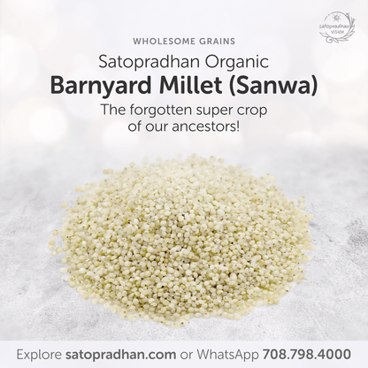 Barnyard Millet 800g - Organic, Gluten - Free, Natural Grain | Verified Sustainable by Brown Living™