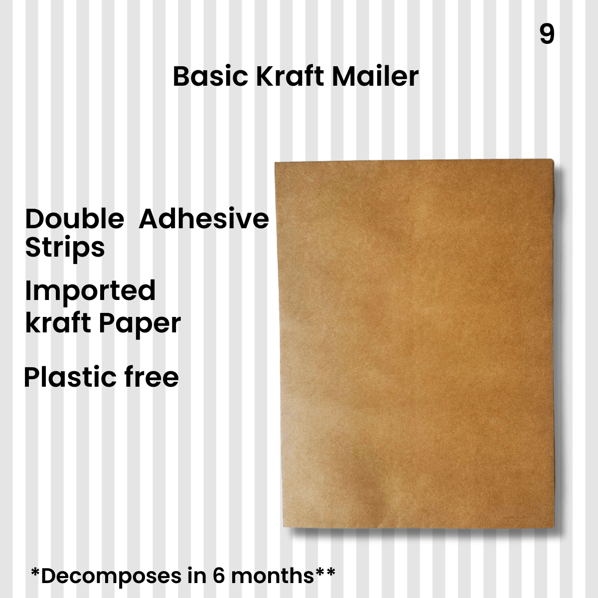 Basic Imported Kraft Paper Flat Bag | Verified Sustainable by Brown Living™