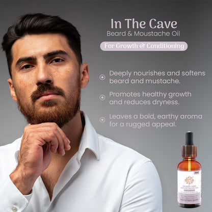 Beard & Mustache Oil | In the Cave | Verified Sustainable by Brown Living™