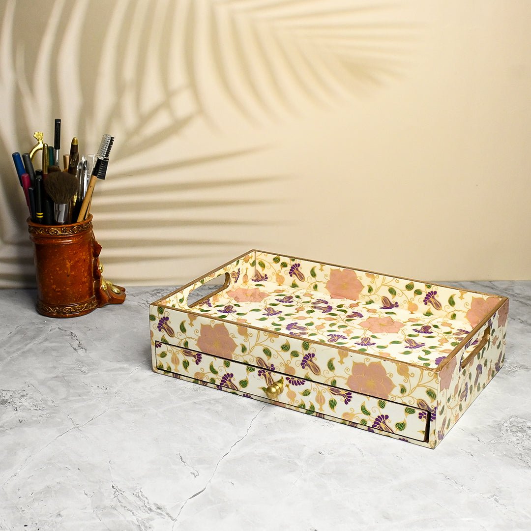 Beautiful Floral Drawer Box | Verified Sustainable by Brown Living™