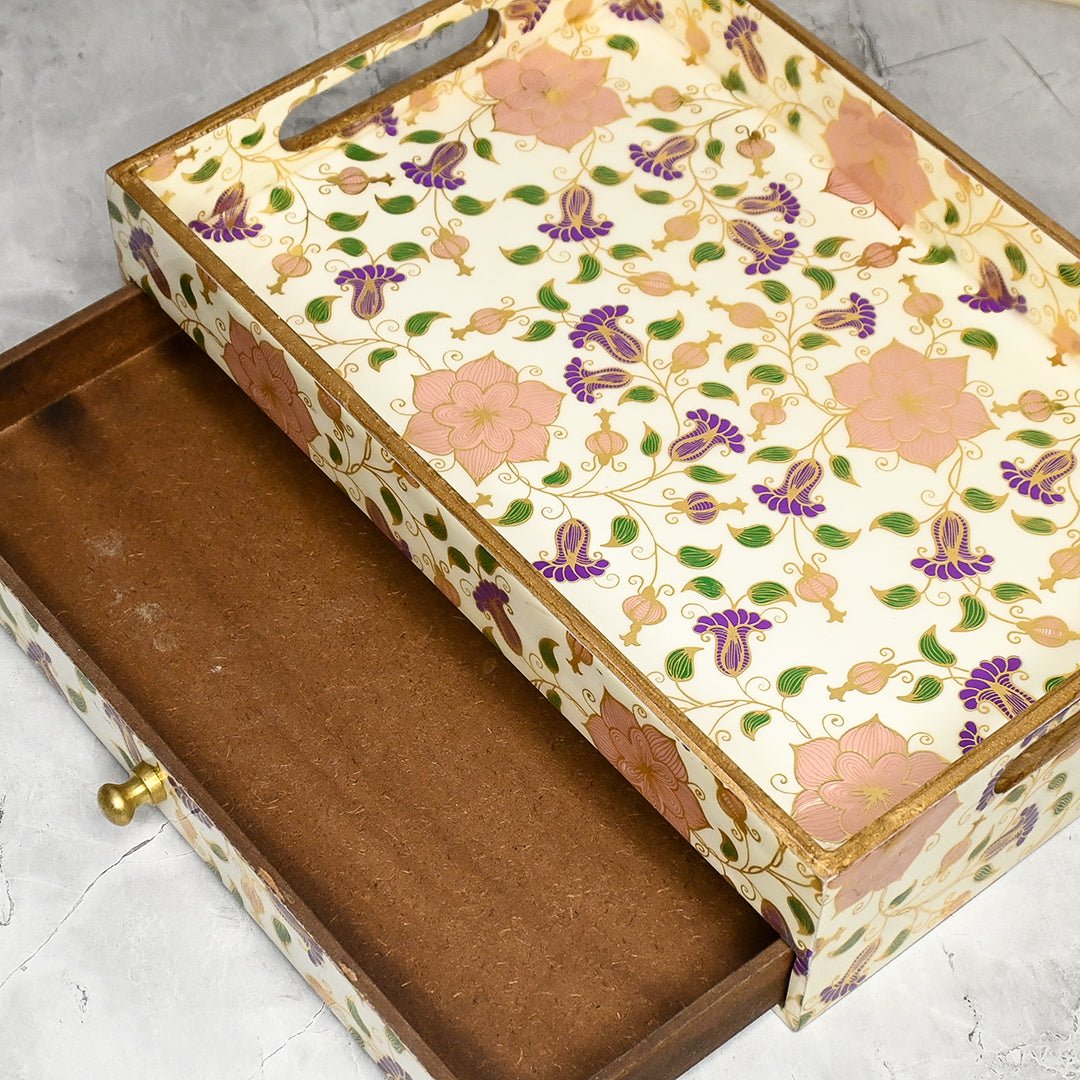 Beautiful Floral Drawer Box | Verified Sustainable by Brown Living™