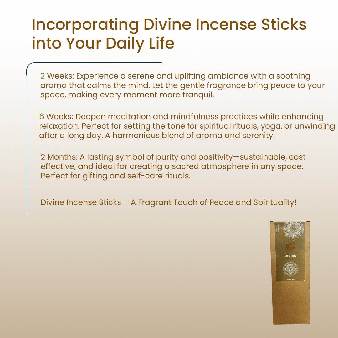 Bee Happy Incense stick Panchgavya Temple flower – Divine ( 60 sticks ) | Verified Sustainable by Brown Living™