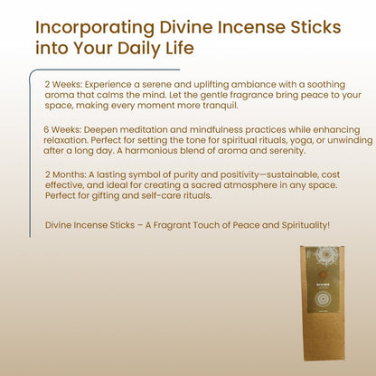 Bee Happy Incense stick Panchgavya Temple flower – Divine ( 60 sticks ) | Verified Sustainable by Brown Living™