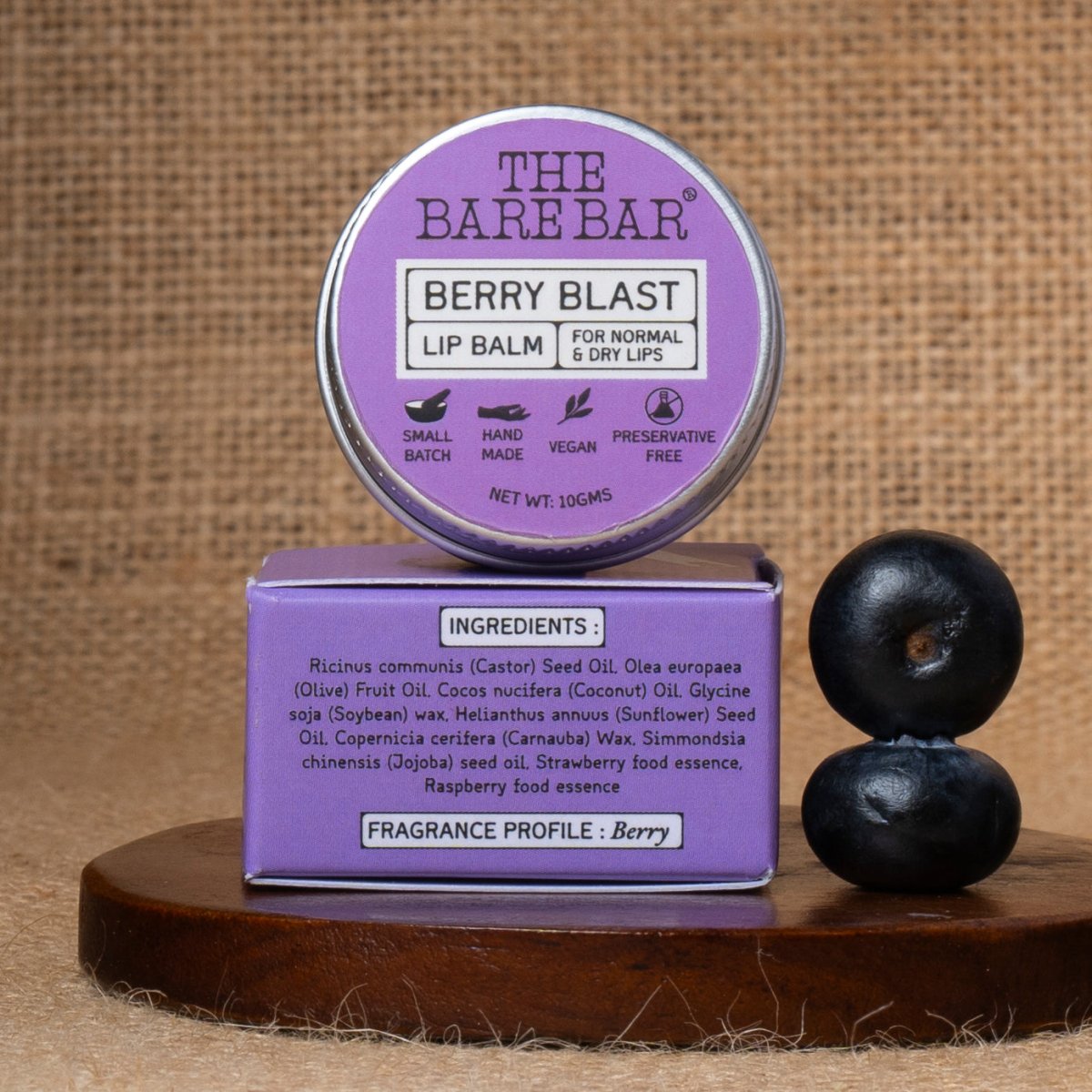 Berry Blast Lip Balm for Soft and Flavored Lips | Verified Sustainable by Brown Living™