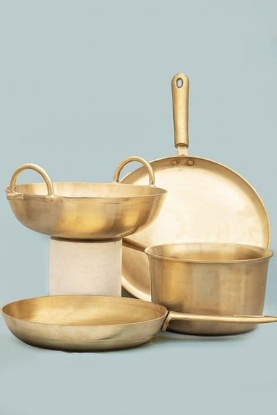 Big Bronze/ Kansa Combo - Pack of 4 – Cookware on Brown Living™. SKU: Big - Bronze/Kansa - Combo - Deal - 4500g - packof4. Img 2.