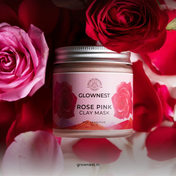 Bio Enzyme Based Rose Pink Clay Mask | For Sensitive Skin | Verified Sustainable by Brown Living™