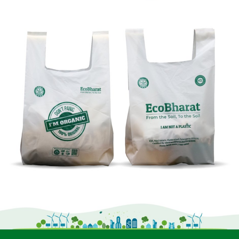 Biodegradable and Compostable U-cut Carry Bags | Multi purpose bags