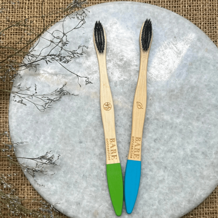 Biodegradable Bamboo Toothbrush with Compostable Handle | Verified Sustainable by Brown Living™