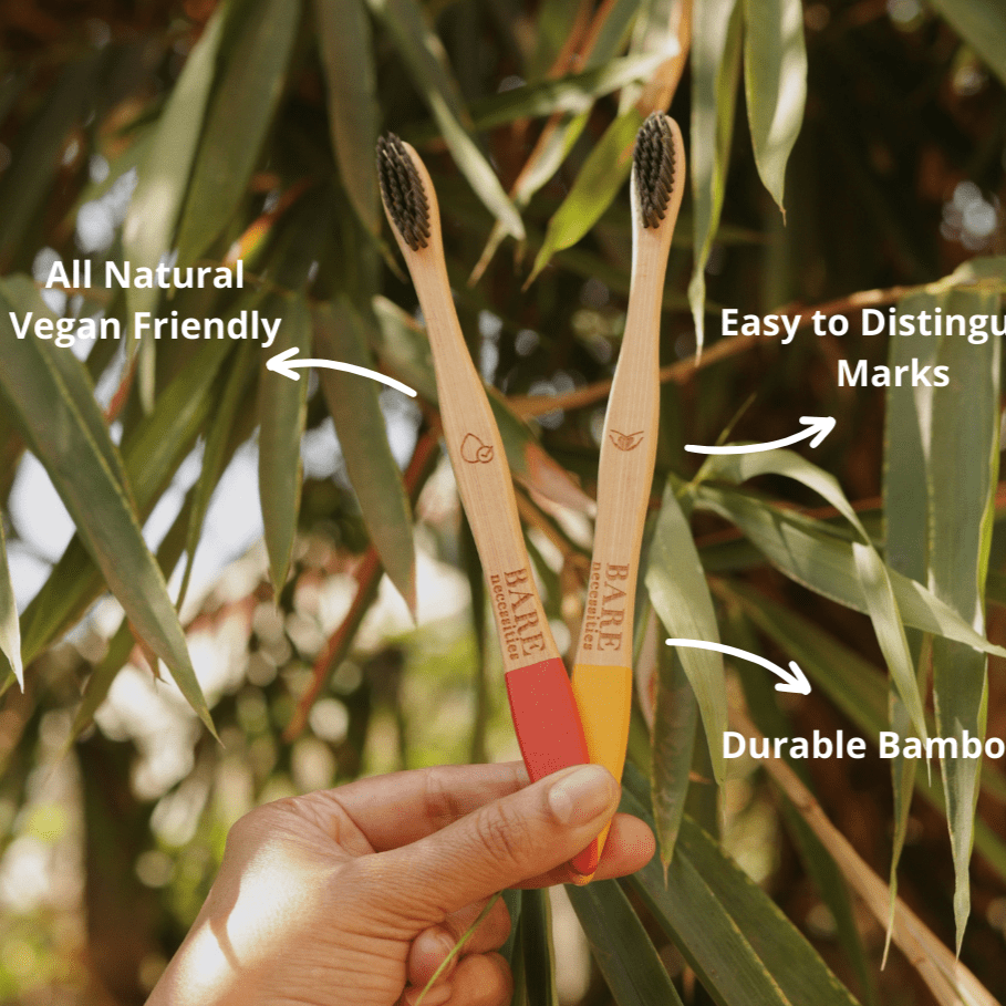 Biodegradable Bamboo Toothbrush with Compostable Handle | Verified Sustainable by Brown Living™