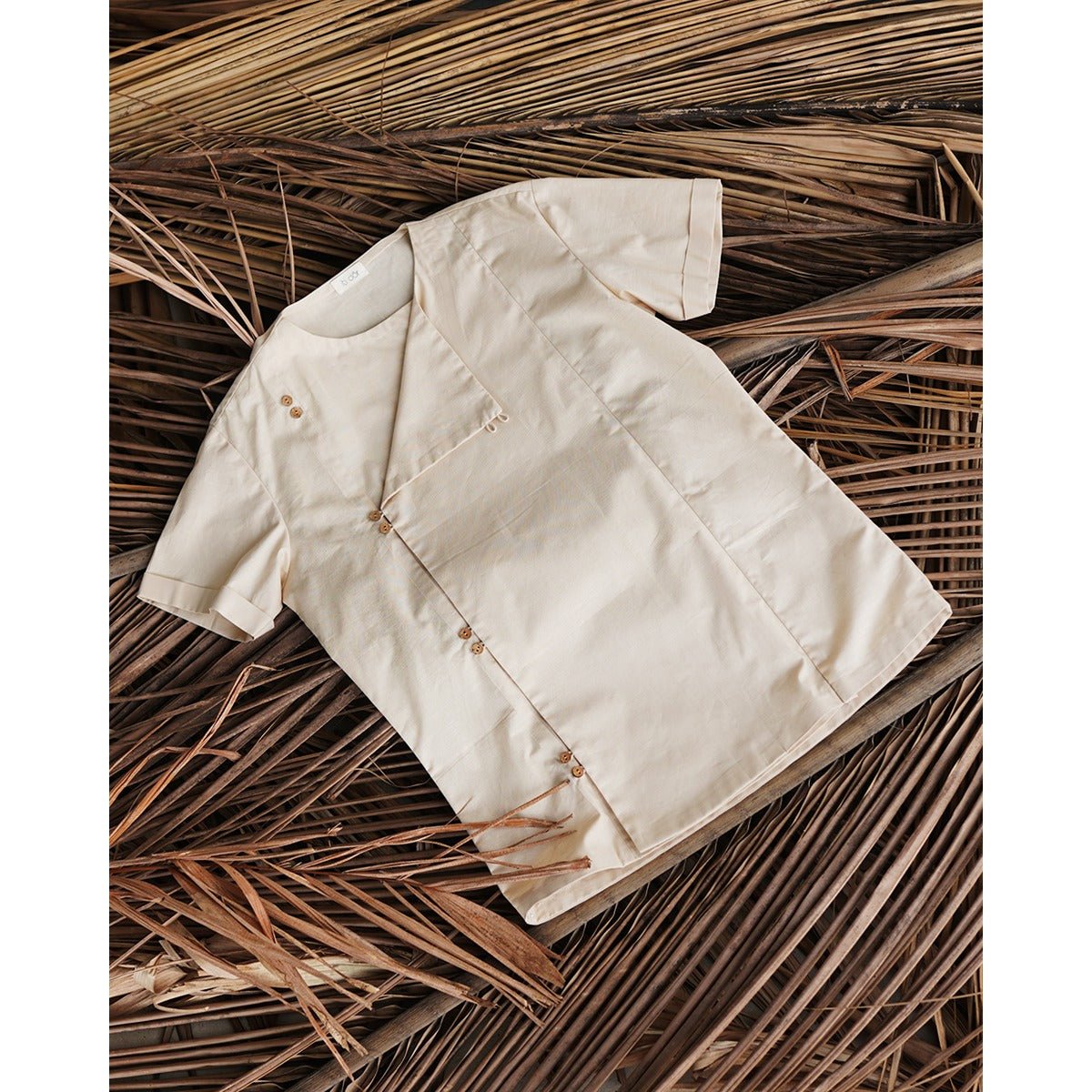 Birch Shirt - Front Diagonal Opening | Verified Sustainable by Brown Living™