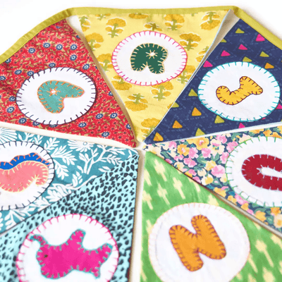 Birthday Combo - Happy Birthday Banner + Personalised Name Banner – Wall Decor on Brown Living™. SKU: UMW - BUNTING - COMBO - HB - PRSN - 01. Img 3.