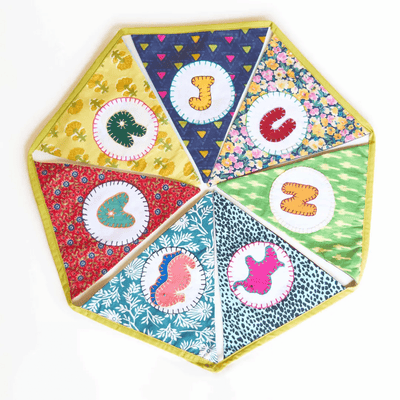 Birthday Combo - Happy Birthday Banner + Personalised Name Banner – Wall Decor on Brown Living™. SKU: UMW - BUNTING - COMBO - HB - PRSN - 01. Img 4.