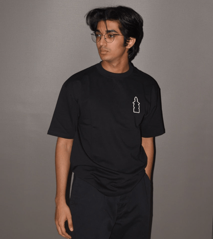 Black Matsya T-Shirt - 240 Gsm | Verified Sustainable by Brown Living™