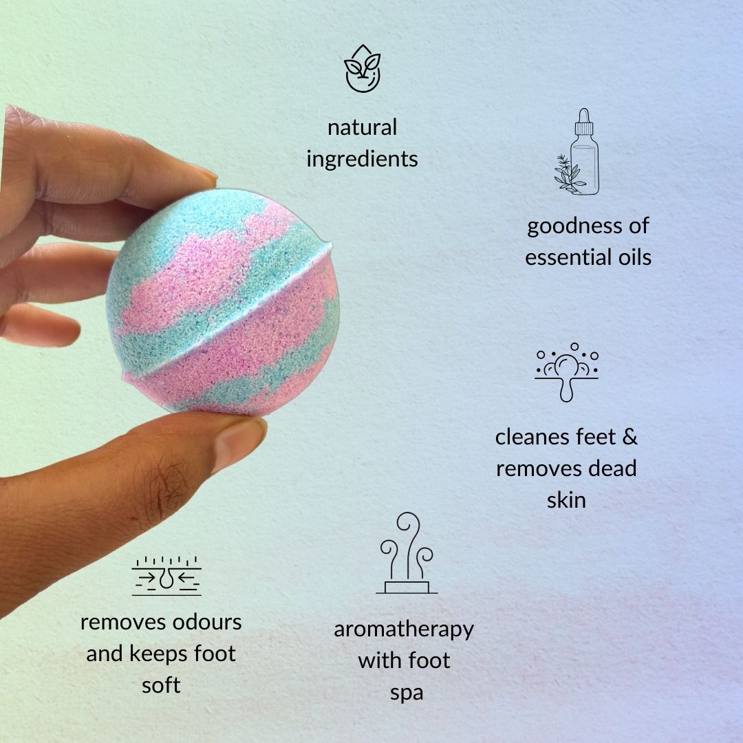 Bloom box - Set of Three Assorted Pedicure bombs | Verified Sustainable by Brown Living™