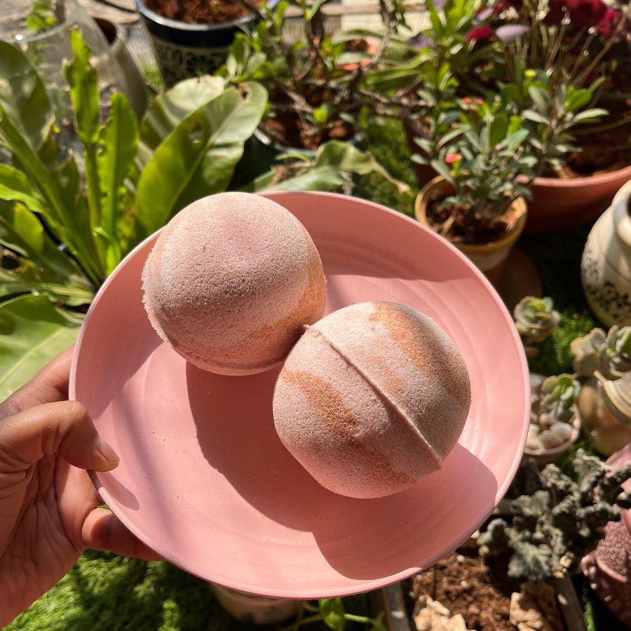 Blooming Rose & Peony Bath Bomb With Natural Clays | Verified Sustainable by Brown Living™