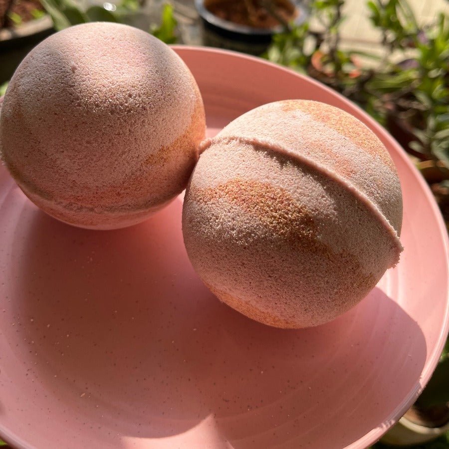 Blooming Rose & Peony Bath Bomb With Natural Clays | Verified Sustainable by Brown Living™